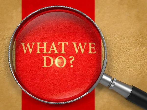 What we do